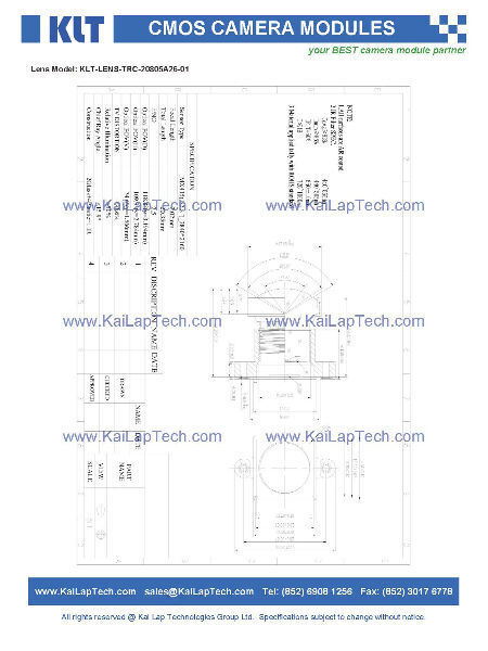 Imx545 Module Buy Wholesale Hong Kong SAR Klt-z3mf-imx415 V1.0 8.46mp Imx415 Mipi ...