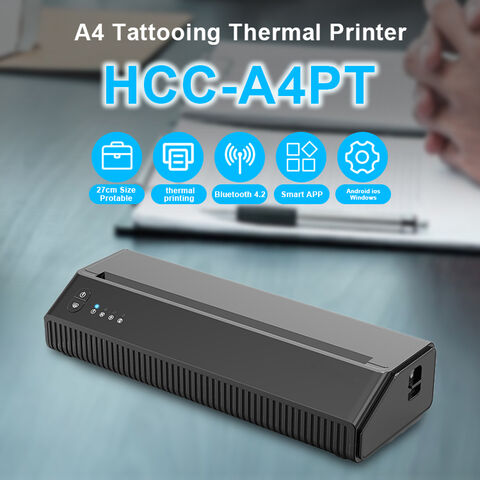 Mini A4 Paper Printer Direct Thermal Transfer 210mm Support 2/3