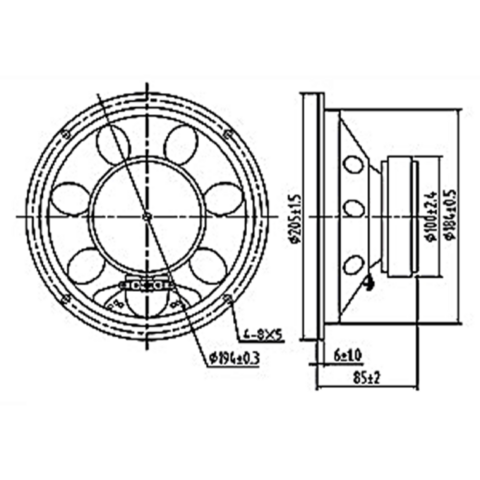 Altoparlante per tv 8ohm 25 W nuovo