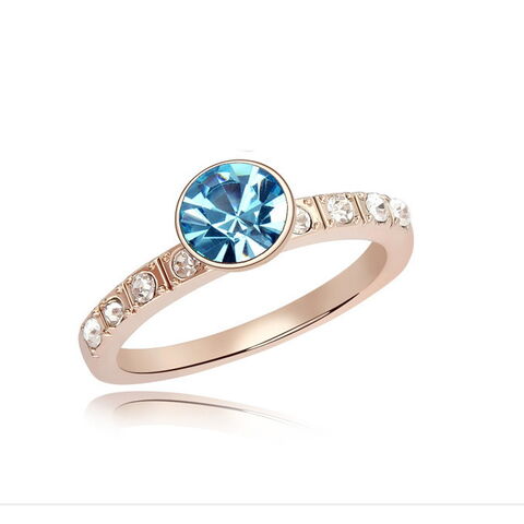 Modischer Fingerring mit Strasssteinen für Damen