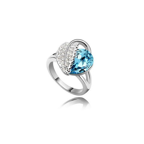 Modischer Fingerring mit Strasssteinen für Damen