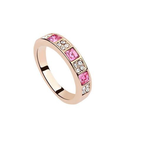 Modischer Fingerring mit Strasssteinen für Damen