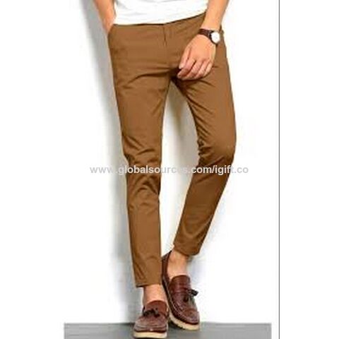 Pantalón Casual De Tela (Spandex) Para Hombre