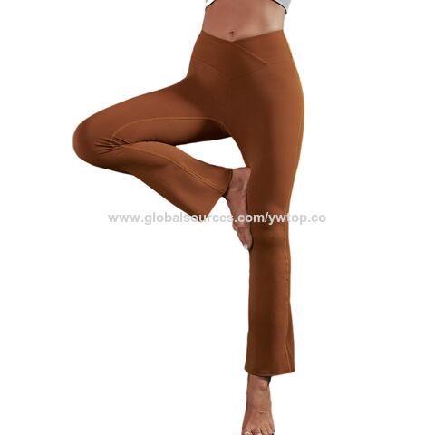 High Quality Women Cotton Bootcut Yoga Wea Rpants High Waist Bootleg Workout  Flare Pants Europe And America Legging Sportswear - Buy China Wholesale  Leggings $7.81