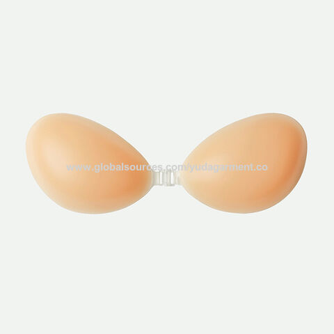 Adhesive Bra,Strapless Sticky Invisible Push up Reusable Silicone Bra,The  Best Off Backless Viscous Bra for Women
