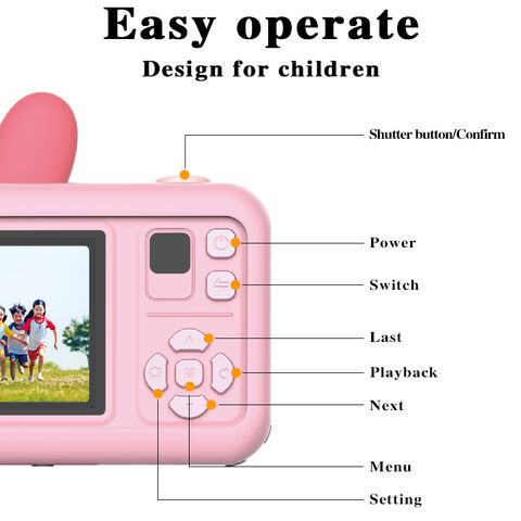 Appareil photo à impression instantanée pour enfants, appareil photo  numérique avec papier d'impression thermique, vidéo et photo, cadeau d'anniversaire  pour enfants, jouets, 2.0 pouces, 1080P - AliExpress