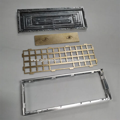 Kit de Teclas Industriales OEM, Mecanizado CNC en Aluminio y Acero Inoxidable, Juego de Carcasa Superior e Inferior para Teclado