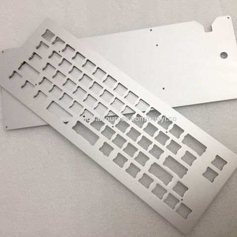 Fabricación ODM de juego de teclas para teclado CNC industrial, kit de carcasa superior e inferior de aluminio y acero inoxidable para teclados mecánicos