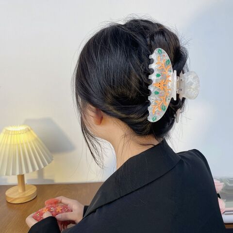 Geometric Hair Clip Jelly Color Small Hair Claw Hair Accessories Bangs Clip