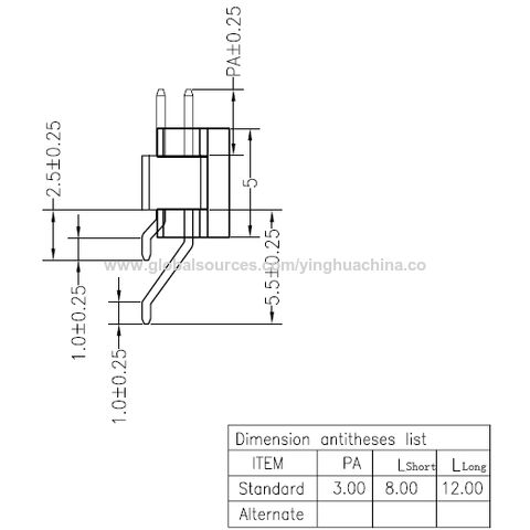 Pin Header, Connector, 1.27mm Pitch, Horizontal, Smt H 2.5mm
