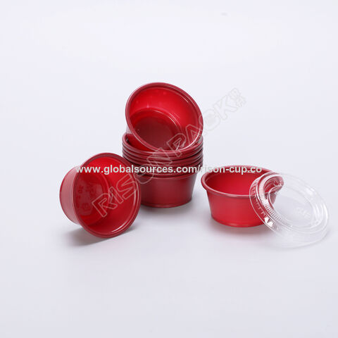 Buy Wholesale China Take Out Plastic Cup Disposable Clear Plastic Dipping  Sauce Cups Portion Pp Souffle Cup With Lid & Plastic Portion Cups at USD  0.003