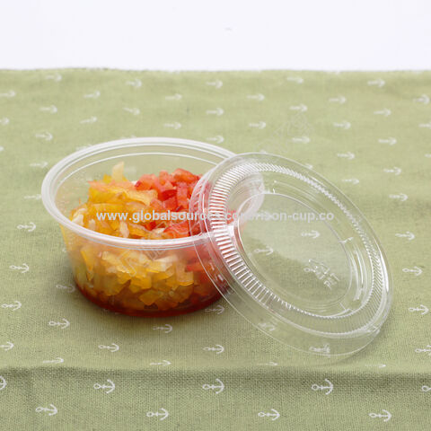 PP Plastic 2oz Round Disposable Dipping Sauce Cups for Takeaway Foods -  China Sauce Cup and Sauce Container price