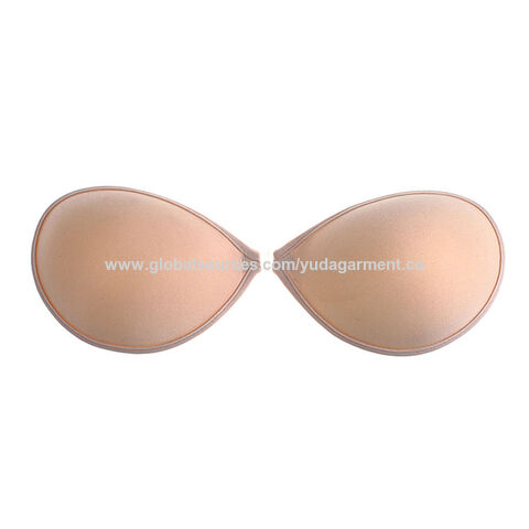 2 Pairs Women Self Adhesive Bra Strapless Invisible Breast Lift Tape Lace  Stick Gel U Shape Bra Pads Plus Size