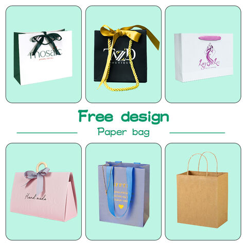 Printed Paper Bags / Free template / Factory price