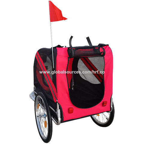 Hot Pet Bicycle Trailer Bike Trailer Small & Medium Sized Dogs Bicycle  Carrier Oem Factory For Dog Bike Trailer - China Wholesale Dog Bike Trailer  $32.5 from Qingdao Hongrunfa Machinery Co. Ltd