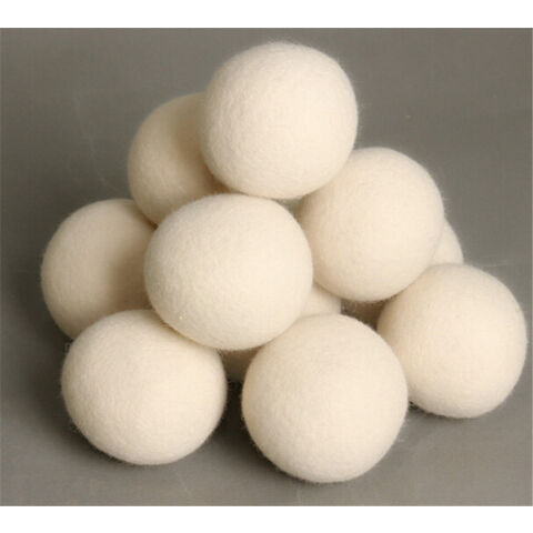 Boule de séchage en laine, boule à linge adoucissante réutilisable