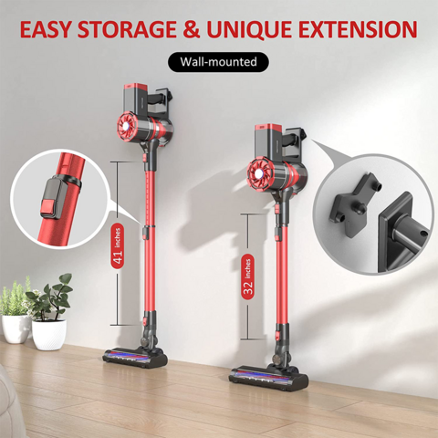 Buy Wholesale China Cordless Stick Vacuum Cleaner With Li-ion 2200mah  Battery-eap & Handheld Vacuum Cleaner at USD 30