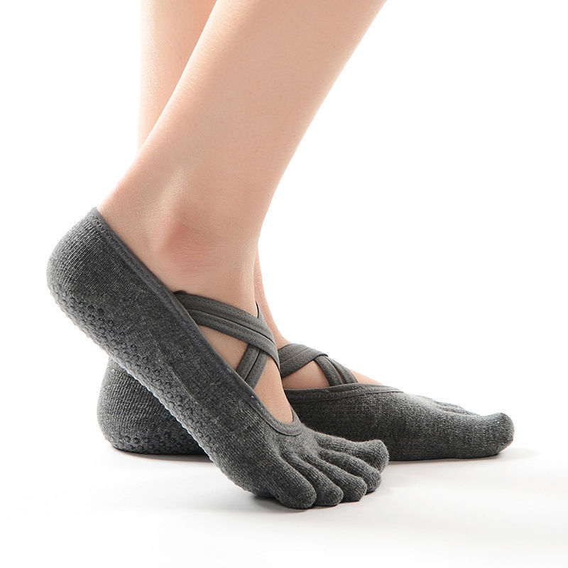 Women Non Slip Toeless Half Toe Grip Socks Pilates Barre Ballet Dance Yoga  Socks