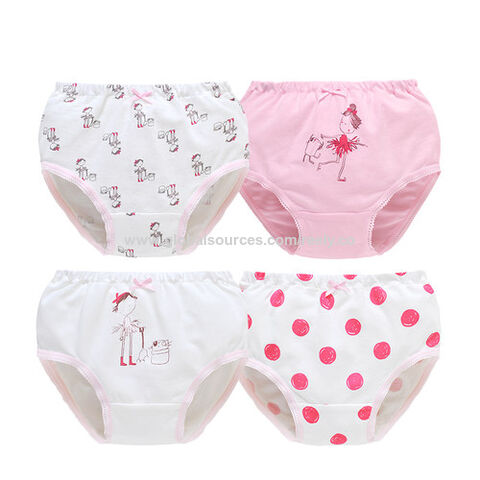 Girls Soft 100% Cotton Panties Cute Print Underwear Girl Briefs