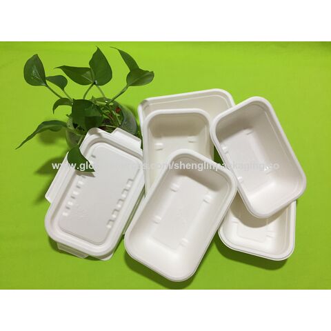 Buy Wholesale China Biodegradable Corn Starch Food Container With Dividers  And Lid, Customized Designs Available & Biodegradable Containers at USD  0.05