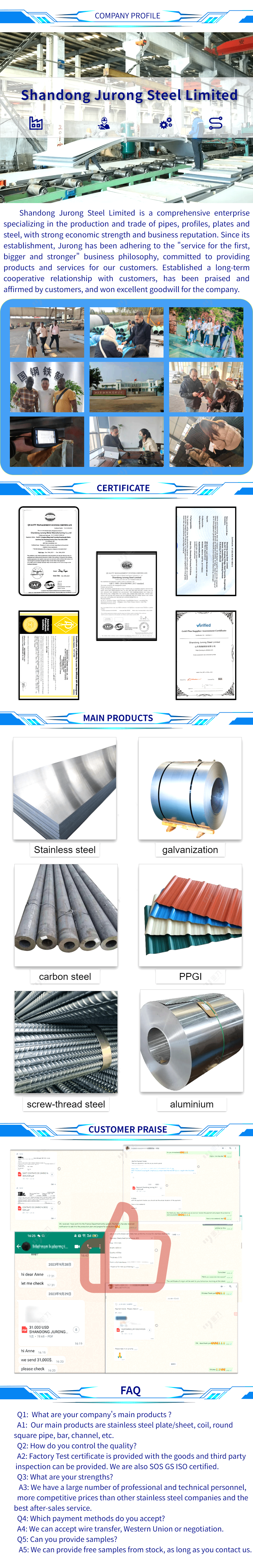 Galvanized Steel Sheet Dx D Z Metal Crc Hrc Ppgi Dc Sgcc Hot