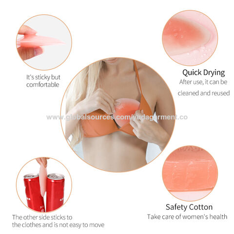 Silicone Bra Inserts Breast Lift Insert Pads Reusable Waterproof