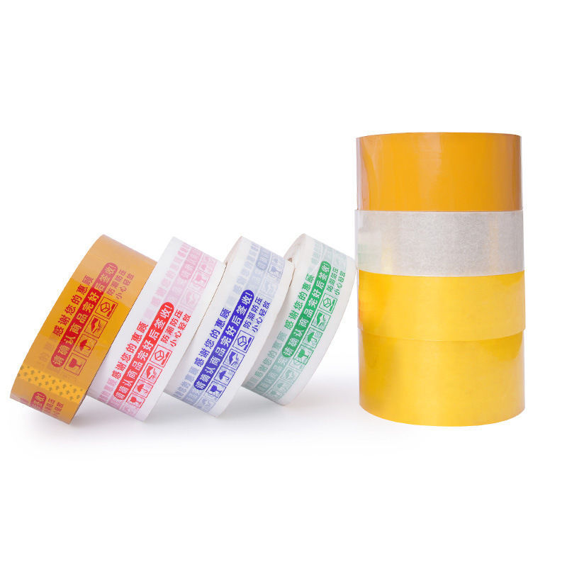 Strong Adhesive Clear Yellowish Brown Color Customized Logo Printed BOPP  Jumbo Roll Pirce Packing Gum Tape Jumbo Roll Tape - China Tape, Package Tape
