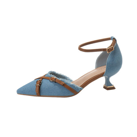 Nuevos Zapatos de Tacón de Aguja con Punta Francesa en Colores Claros para Mujer, Colección Primavera 2024 - Diseño Hueco y a la Moda