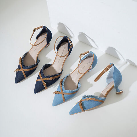 Nuevos Zapatos de Tacón de Aguja con Punta Francesa en Colores Claros para Mujer, Colección Primavera 2024 - Diseño Hueco y a la Moda