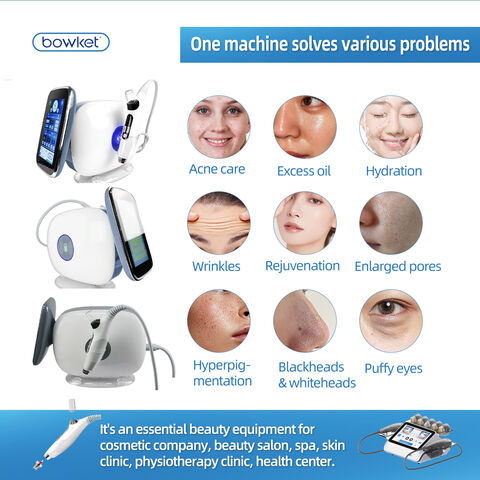 Mini Inyector Meso Mesoterapia con Aguja EMS Inyección de Agua para Cuidado Facial, Eliminación de Arrugas - Dispositivo profesional para tratamientos estéticos
