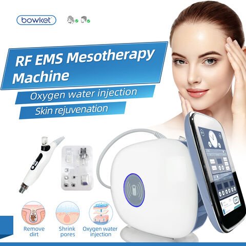 Mini Inyector Meso Mesoterapia con Aguja EMS Inyección de Agua para Cuidado Facial, Eliminación de Arrugas - Dispositivo profesional para tratamientos estéticos