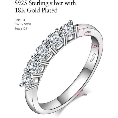 2mm Thin CZ Stackable Ring (Sizes 5-10) Emerald Cut Eternity Band