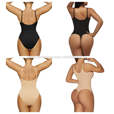 Women's Sculpting Bodysuit Sleeveless Seamless Tummy Control Shaper Thong  Tank Top Bodysuits