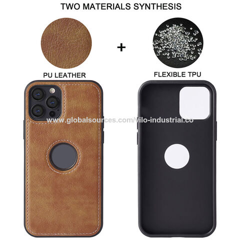 Porte-cartes Adhésif Pour Téléphone - En Cuir PU, 2 Poches - Autocollant 3M Pour L'arrière Du Téléphone Ou De La Coque - Taille 6.5 X 9.5 Cm - 10