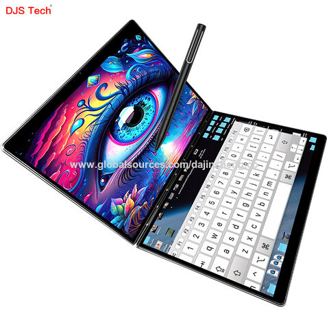 2024 Hot Sales 2 In 1 13.5 2.5k Double Screen Laptop N100 3.40