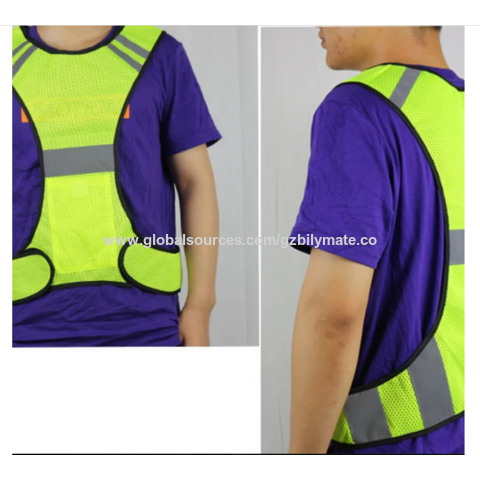 Breathable Mesh Strong Velcro Adjustable Waist Hi Viz Reflective Vest -  China Reflective Vest and Hi Viz Vest price