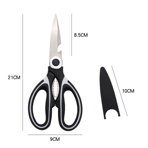 All Purpose Kitchen Scissors, 8.5 Stainless Steel, 1pc - Foods Co.