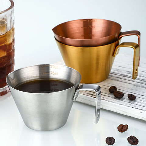 Stainless Steel Measuring Cup Espresso Coffee Cup 100ML Espresso