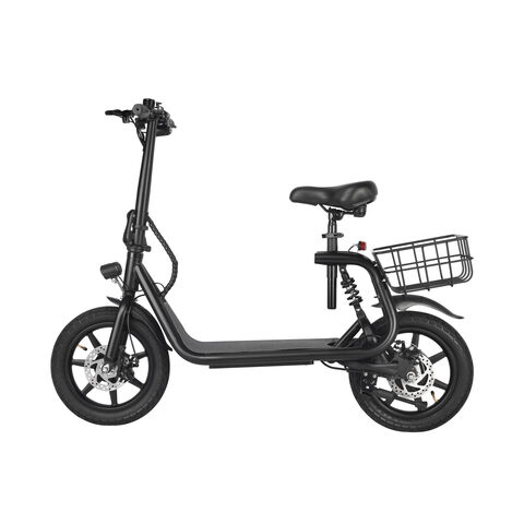 Trottinette Électrique Pliable Noir 8-Moteur arrière 350W-6.0Ah