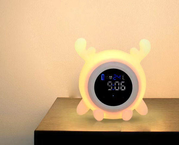 Sleep Trainer Lamp Snooze/nap Clock Sunrise Sunset 7 Color Led Night ...