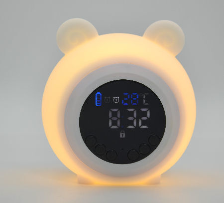 Sleep Trainer Lamp Snooze/nap Clock Sunrise Sunset 7 Color Led Night ...