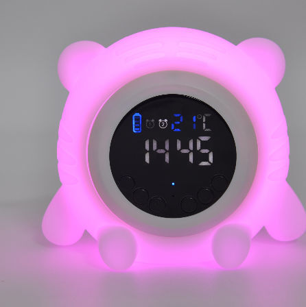 Sleep Trainer Lamp Snooze/nap Clock Sunrise Sunset 7 Color Led Night ...
