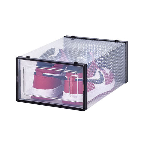 Achetez 4pcs Organisateur de Chaussures Transparentes Boîte à Domicile  Claid de Rangement de Chaussures en Plastique Organisateur, Taille: M -  Blanc de Chine