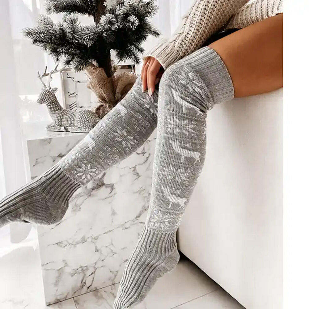 Buy Wholesale China Christmas Stockings Women's Long Knitted