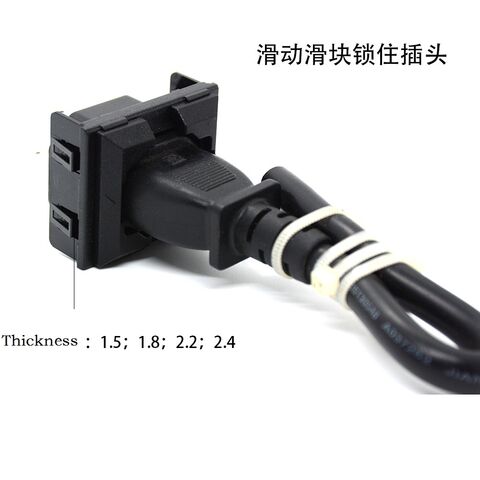 UL-geprüfte, verriegelbare 15A 250V PDU-Steckdose IEC C13, AC-Buchse, 3-polige 250V-Steckverbinder