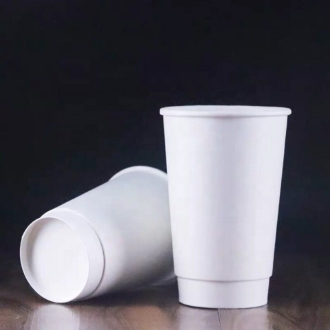 Copo de Papel Biodegradável de Alta Qualidade 350ml, Copos Compostáveis Feitos de Fibra de Bambu para B2B