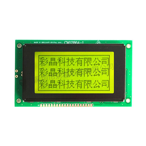 Custom Monochrome 128x64 12864 Lcd Display Module With Led