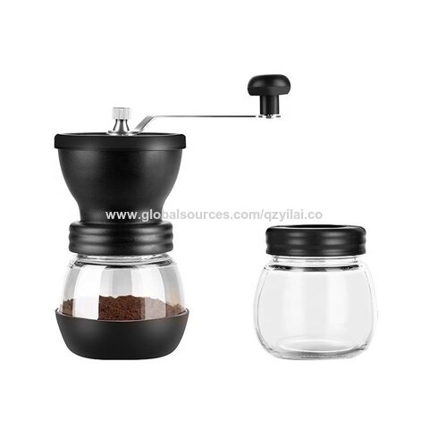 Electric Coffee Bean Grinder with Clear Lid/Non-Slip Base 304