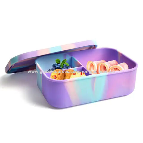 Buy Wholesale China Take Away Silicone Lunch Box Food Packaging Picnic  Silicone Collapsible Food Storage Portable Snack & Silicone Lunch Box at  USD 3