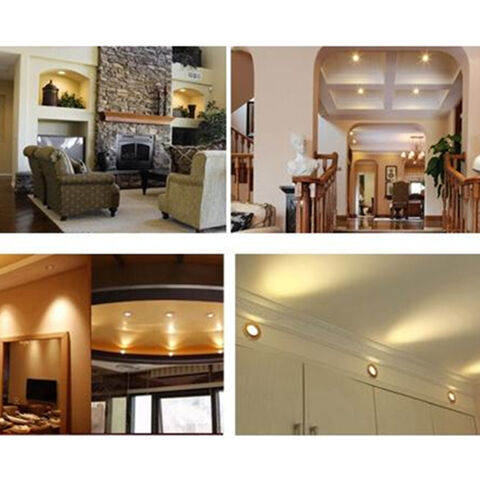 RGB LED Celing Lights 3W Round Recessed Panels Indoor Room Dimmable Spot  Lights